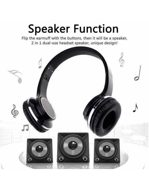 2 in1 Twist-out Speaker Bluetooth Headphones Speaker Headphones flip to Speakers